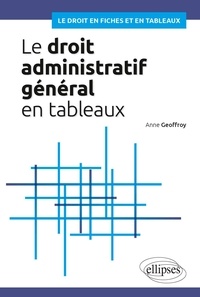 Anne Geoffroy - Le droit administratif général en tableaux.