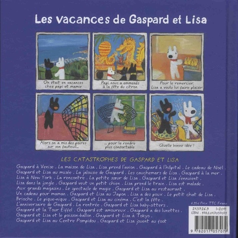 Les catastrophes de Gaspard et Lisa Tome 35 En vacances