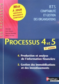 Anne Jarry et Agnès Moreau - Processus 4 et 5 BTS CGO 1e Année - Production et analyse de l'information financière, Gestion des immbilisations et des investissements.
