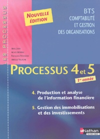 Anne Jarry et Agnès Moreau - Processus 4 et 5 Production et analyse de l'information financière, Gestion des immobilisations et des investissements BTS CGO 1e année.
