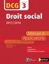 Anne Le Nouvel et Claudia Martin Laviolette - Droit social DCG 3 - Manuel & Applications.