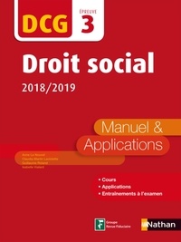 Anne Le Nouvel et Claudia Martin Laviolette - Droit social DCG 3 - Manuel & applications.