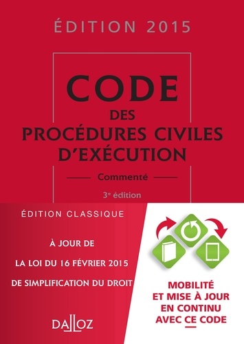 Anne Leborgne et Olivier Salati - Code des procédures civiles d'exécution commenté.