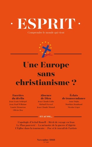 Esprit N° 449, novembre 2018 Une Europe sans christianisme ?