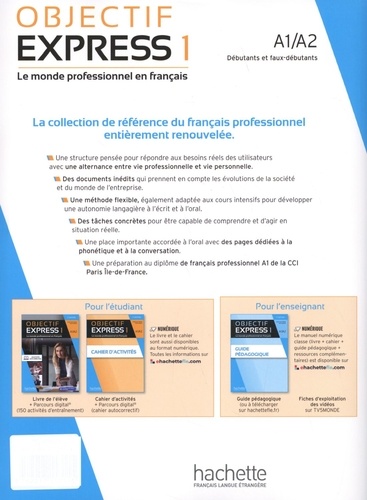 Objectif Express 1 A1/A2. Livre + version numérique 3e édition