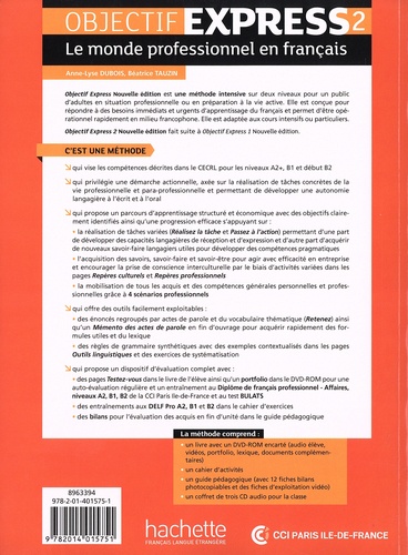 Objectif Express 2 B1/B2.1. Le monde professionnel en français, pack livre + version numérique  Edition 2022 -  avec 1 DVD