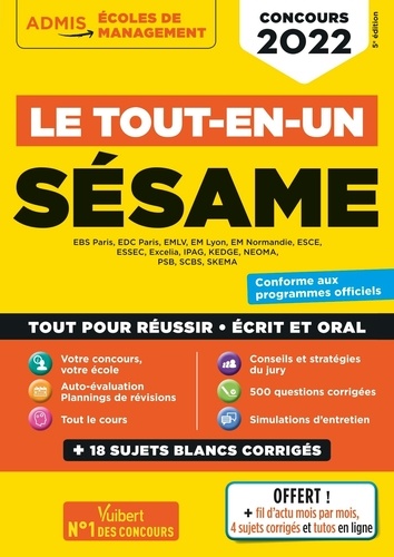 Le tout-en-un Sésame  Edition 2022