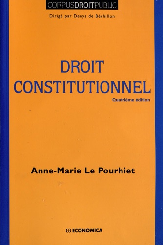 Anne-Marie Le Pourhiet - Droit constitutionnel.