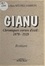 Gianu, chroniques corses d'exil : 1870-1939. Roman