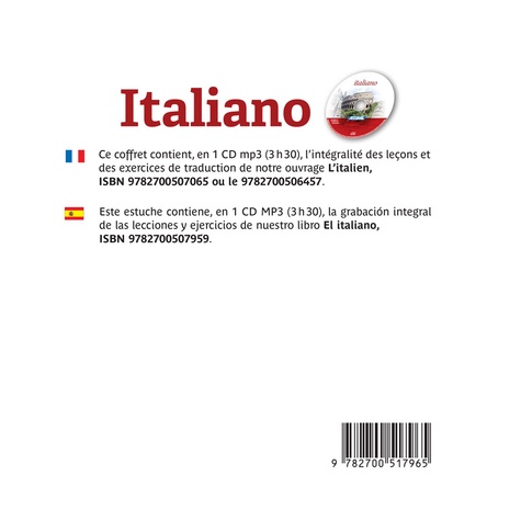 Italiano (cd mp3 italien) 1e édition