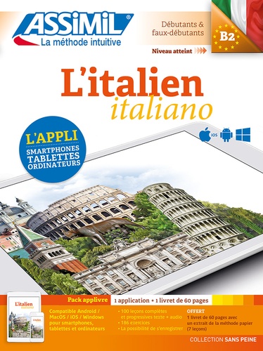 L'italien B2. Pack applivre 1 application + 1 livret de 60 pages