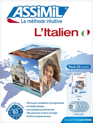 L'Italien. Pack Livre  avec 4 CD audio