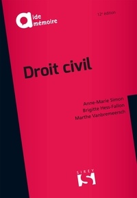 Anne-Marie Simon et Brigitte Hess-Fallon - Droit civil.