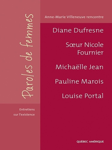 Anne-Marie Villeneuve et Diane Dufresne - Paroles de femmes.