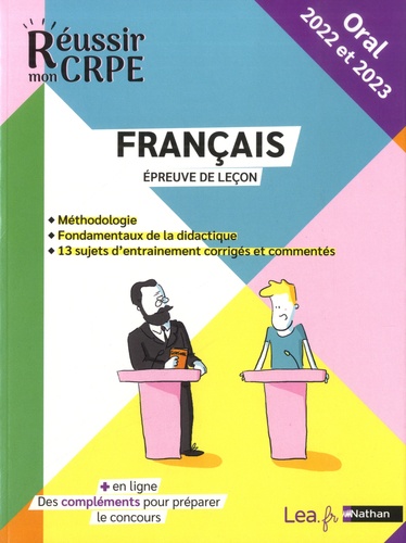 Français épreuve de leçon. Oral  Edition 2022-2023