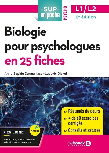 Biologie pour psychologues en 25 fiches 2e édition