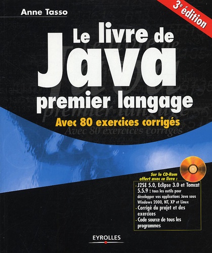 Le livre de Java premier langage 3e édition -  avec 1 Cédérom