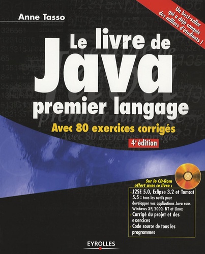 Le livre de Java premier langage 4e édition -  avec 1 Cédérom