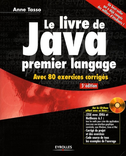 Le livre de Java premier langage 5e édition -  avec 1 Cédérom