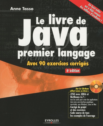 Le livre de Java premier langage 6e édition -  avec 1 Cédérom