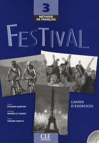 Anne Vergne-Sirieys et Michèle Mahéo-Le Coadic - Festival 3 - Cahier d'exercices. 1 CD audio