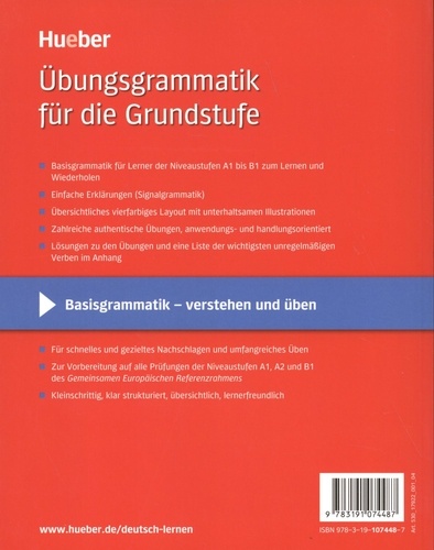 Ubungsgrammatik für die Grundstufe A1-B1