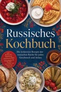 Russisches Kochbuch: Die leckersten Rezepte der russischen Küche für jeden Geschmack und Anlass – inkl. Brote aus Sauerteig, Pelmeni &amp; Blini, Eingelegtes &amp; Snacks, Getränke von Kwas bis Sbiten