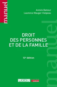 Droit des personnes, des familles et des majeurs protégés
