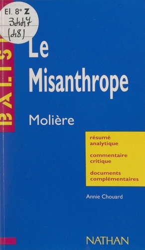 Le Misanthrope - Molière. Résumé analytique,... de Annie Chouard - PDF -  Ebooks - Decitre