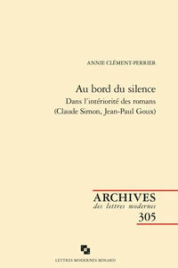 Au bord du silence