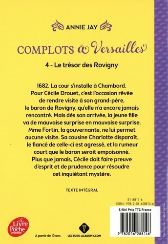 Complots à Versailles Tome 4 Le trésor des Rovigny