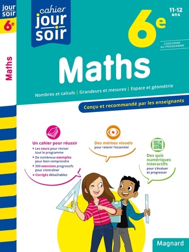 Cahier du jour/Cahier du soir Maths 6e  Edition 2023