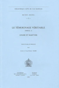 Le témoignage véritable (NH IX, 3)