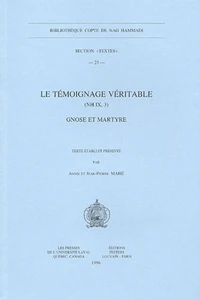 Le témoignage véritable (NH IX, 3)