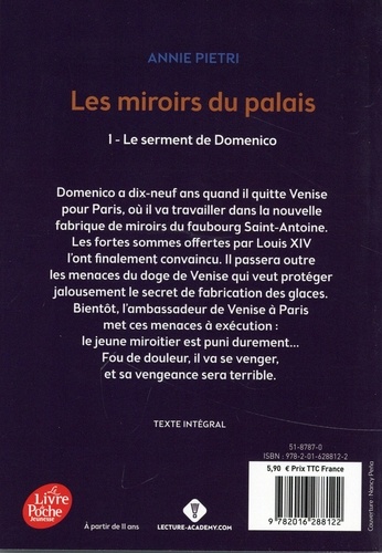 Les miroirs du palais Tome 1. Le serment de... de Annie Pietri - Poche ...