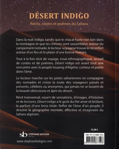 Désert indigo. Récits, contes et poèmes du Sahara