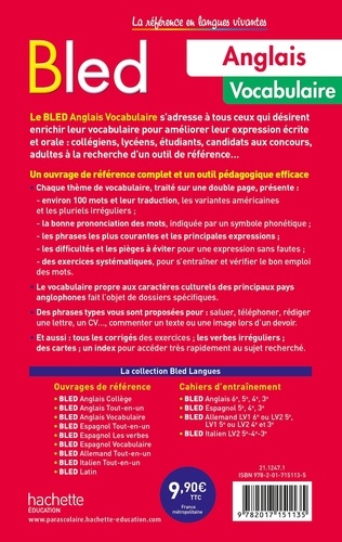 Bled Anglais Vocabulaire