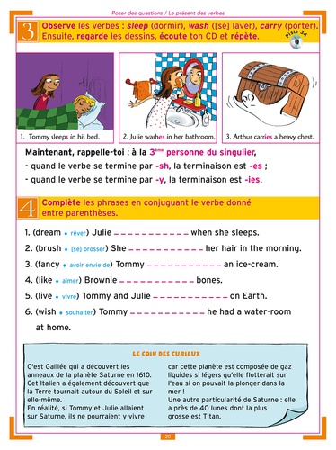 J'apprends l'anglais avec Tommy et Julie CM1 et CM2  avec 1 CD audio MP3