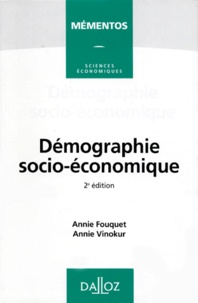 Annie Vinokur et Annie Fouquet - Démographie socio-économique.