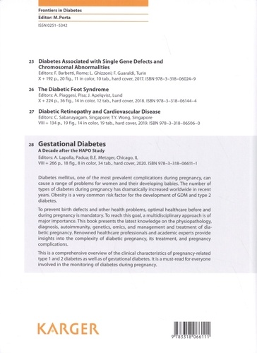 Gestational Diabetes. A Decade after the HAPO Study