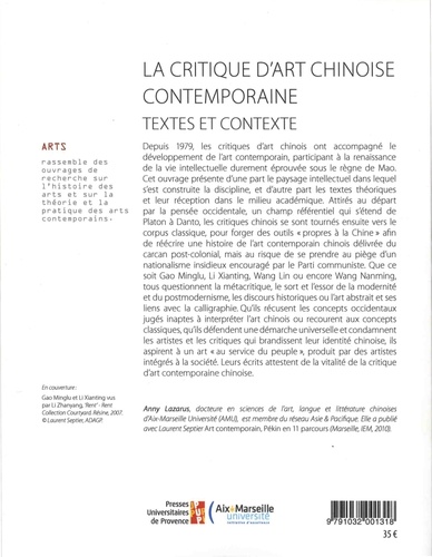 La critique d'art chinoise contemporaine. Textes et contexte