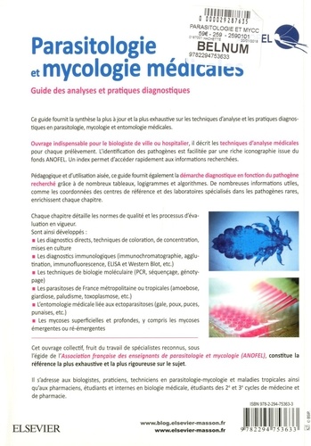 Parasitologie et mycologie médicales. Guide des analyses et méthodes