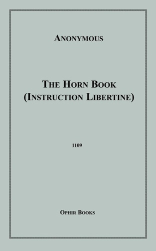 The Horn Book. (Instruction Libertine)