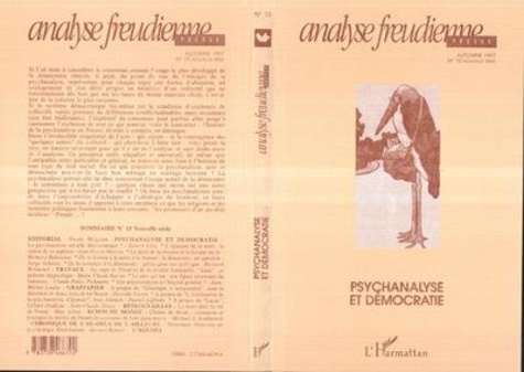  Anonyme - Analyse Freudienne N° 15 Psychanalyse Et Democratie.