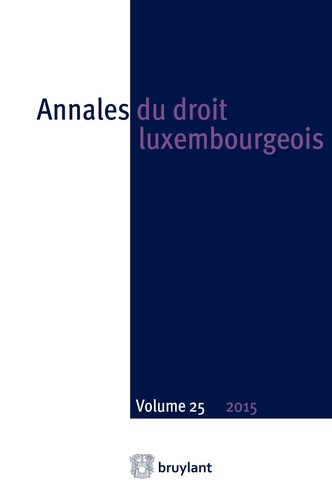 Annales du droit luxembourgeois N° 25/2015