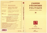  Anonyme - Cahiers d'économie politique N° 38 : .