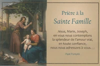 Cartes coeur sainte famille par lot de 20