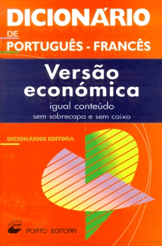  Anonyme - Dicionario de português-francês - Versao economica.