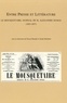  Anonyme - Entre presse et littérature - Le Mousquetaire, journal de M. Alexandre Dumas (1853-1857).