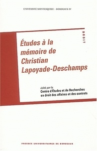 Anonyme - Etudes à la mémoire de Christian Lapoyade-Deschamps.